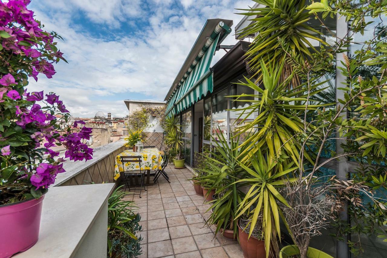 Historical Naples With Panoramic Terrace Apartment Exterior foto